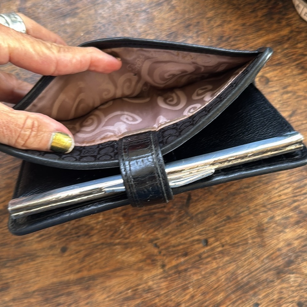 Brighton Black Heart Pattern Wallet - Picture 3 of 11